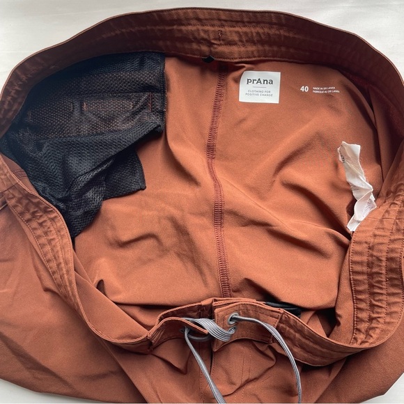 Men’s Prana Riveter Summer Beach Swimming Boardshorts Size 40 Rust 7” - Picture 6 of 10